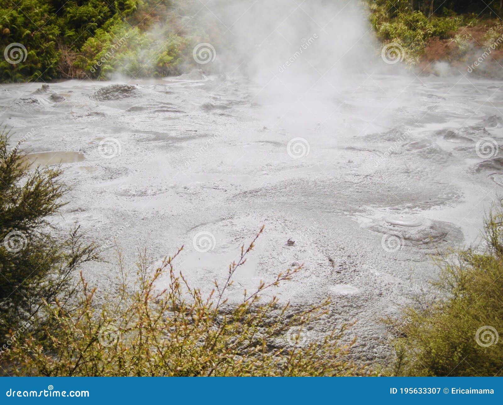 boiling mud pools -hellÃ¢â¬â¢s gate bath in the mud.